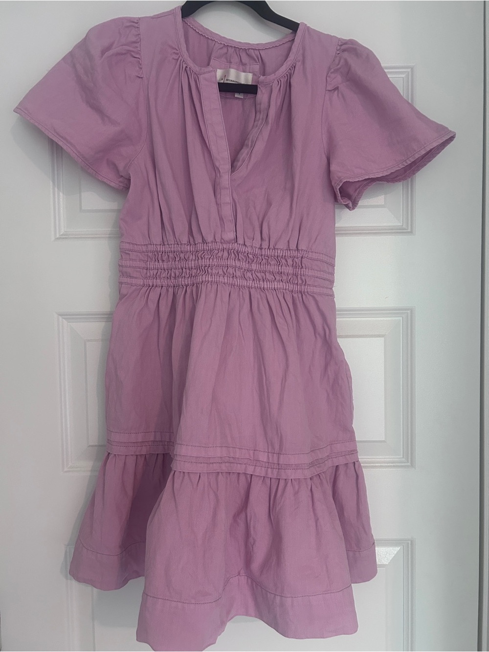 Anthropologie Somerset Mini Dress Dusty Mauve Size S